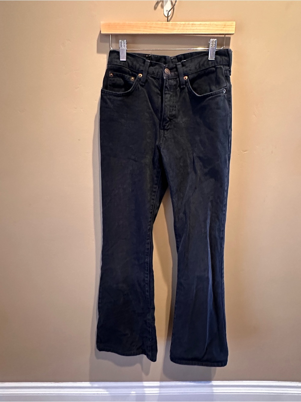 Vintage Edwin Lot 1800 Made in Japan Faded Black Denim Jeans Size 27 / W26